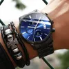 Orologi da polso Belushi Mens Watches Full cronografo in acciaio impermeabile in quarzo orologio da uomo top relogio maschilino