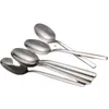 Kawy 4PCS/SET 304 STATEL STALIMICZNA ICE łyżka długa uchwyt 316 łyżki deseru Western Food łyżki stołowe