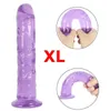 XL Jelly Dildo med Suction Cup Realistic Soft Long Dick Female Masturbator Penis Gspot Sex Toys For Women17781782050643