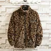 Vestes pour hommes automne veste léopard douce à swets à soupe de fermeture à capuche à capuche moteur de mode causale des vêtements d'extérieur