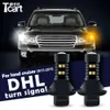 Auto-accessoires voor Toyota Land Cruiser 200 J200 2012-2019 LED Daytime Running Light Turn DRL 2in1