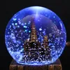 زمن الكريستال الكرة الرملية ترجمة إيفل العتيقة Quicks و Luminous Snowball Ball Ball Ball Ball Table Decoration