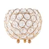 Świece Property ślubne Dekoracyjna kryształowa piłka romantyczna kreatywna tabletop galwaniczne dekoracja retro pusta żelazo Candelabro