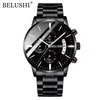 Orologi da polso Belushi Mens Watches Full cronografo in acciaio impermeabile in quarzo orologio da uomo top relogio maschilino