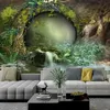 Wall sospeso Boho Decor Witchcraft Tapestry Forest River Mandala