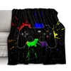 Flanell Gamepad Decke Fluffy Throw Decken für Kids Boy Gamer Plush -Verbress super weiche Fleece Nickerchen Home Home -Sofa Bett Cover Abdeckung