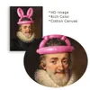 Rolig förändrad konsttryck affisch King Henri IV av Frankrike Rabbit Ears Canvas målar Renaissance Portrait Wall Art Home Decor