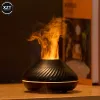 Volcanic Flame Aroma Diffuser Essential Oil Lamp 130ml USB Portable Air Humidifier with Color Night Light Fragrance For Home Car