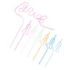 Disposable Cups Straws Bachelorette Party Straw Plastic Unique Drinking Juice The Pet Bride Flexible Trim