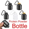 Mini bouteilles de poudre de protéines portables avec clés de la santé Entonnoir de médecine bouteille de médecine petite tasse d'eau rangement sport extérieur