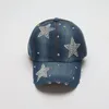 Ballkappen Denim Baseball Cap Women Sommer Herbst Sonnenschirm Mode Star Shining Female Hut lässige Verstellbarer Snapback Gorro