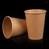 Copas descartáveis falhas de 420 ml de papel kraft de papel de chá de café de papel de café