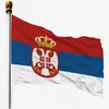 Luft 90*150cm علم Serbia Flag Polyester Serbia للزينة الداخلية والخارجية