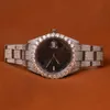 Luxury à la recherche entièrement Iced Out for Men Woman Top Craftsmail Unique et coûteux Mosang Diamond Montres pour Hip Hop Industrial Luxurious 77054