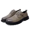 Casual Shoes Men's äkta läder mjuka man sneakers andningsbara mockasiner män som går kör zapatos hombre