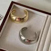 Bangle Vintage Gold Color Chunky Metal Smooth Round для женщин для женщин дизайн одежды для женщин.