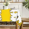 Küche Rechteck Tischdecke Biene und Wabe gelbe Tischdecke für Party -Picknickmatten Home Dinner Dekor Tischdecke