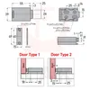 KAK Push pesante per aprire le catture dell'armadio per la maniglia nascosta sostituzione della porta magnetica cattura di chiusura hardware vicino