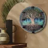 Candle Holders Wall Sconce Wooden Rustic Round Decorative Wood Handmade Hangings Farmhouse Shelf For Bedroom Bathroom