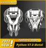 2022 316 Acciaio inossidabile Python V7.0 Dispositivo maschile stampato 3D Cobra Cock Mamba Cage Penis Ring Toys per adulti1930877