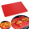 Silikon Çok Fonksiyonlu Barbekü Pizza Mat Piramit Mikrodalga Fırın Pişirme Placemat Tepsisi Mutfak Pişirme Araçları Bakeware Kalıpları