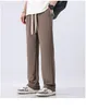Męskie spodnie wiosna lato mężczyzn streetwear szeroką koreańską prostą workowate jogger elastyczna talia studenckie spodnie męskie czarne khaki