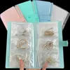 Joyas de joyas 120 cuadrícula de joyería transparente bolsa de almacenamiento de polvo de almacenamiento de almacenamiento pendientes pendientes de joyería de viaje portátil Folleto