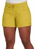 Women Fashion Casual Solid Color Elastic Waist Split Shorts Short Pants 240407