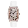 Luxury feminino relógios designer New All-Match Genuine Ladies Assista Modelo Digital Gypsophila Quartz Mulheres à prova d'água Assista a moda em forma de barril AGFH 460