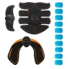 15 Modes Abdominal Muscle Sticks PU Buttock Patches Body Building Workout Massage Electric Training Stimulator Set academia gym