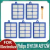 エピレーター2PCS/ H12 H13洗濯可能で再利用可能なHEPAフィルターは、エレクトロラックスEFH12W AEF12W FC8031 EL012W真空クレナー部品のフィリップスに適合します
