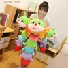 Stuffed Plush Animals 70cm-110cm Lovely Soft Colorful Caterpillar Plush Toy Pillow Kids Children Stuffed Plush Toys Worm Soft Plush Doll Birthday Gift L411