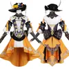 Costumes d'anime Genshin Impact Navia Cosplay Costume Costume CHAPE Set Femmes Habiller Uniform Halloween Party for Girls 240411