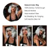 Easihair Ombre Blonde Kurzwellige Cosplay Lolita Perücken mit Pony Light Platinum Bob Synthetische Haar Perücken für Frauen Hitzeresistent