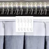 10 pcs Metallstahl Vorhanghaken hängende Haken Clips Hochleistungsversetzt Pin-On-Vorhänge Haken für Duschtür Fenster Platten Vorhang