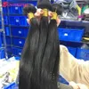 36 38 40 tum mänskliga hårbuntar rakt hår 10a hårväv naturlig färg 1/3/4 st remy hår tjockt bunt mjukt brasilianskt hår