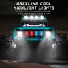 KF24 KF23 1 20 24G Model RC CAR MED LED -ljus 2WD Offroad Remote Control Climbing Vehicle Outdoor Toys Gifts For Kids 240327