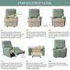 Stol täcker Jacquard Recliner soffa täcker Elastic Protector Lazy Boy Releas