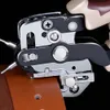 Leather Hole Punch Tool Mechanical Double Leverage Principle For Belt Saddle