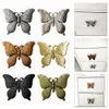 Poignée de tiroir boutons de forme papillon meuble de meuble poignée armoires armoires armoires boucles meubles quincaillerie