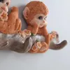 Крючки в европейском стиле животном крюк для дома бесплатно пробиться на стену декоративные творческие милые обезьяны вешалки вешалки