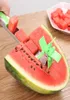 Windmühle Wassermelon schneiden Edelstahlmesser Corer Zangen Obst Gemüsewerkzeuge Wassermelonschneider Küche Gadgets2396638