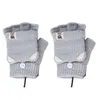 Gants de sports à demi-doigts rechargeables Gants chauffants Gants de vélo de montagne légers pour un ordinateur de bureau Utilisation R7RF