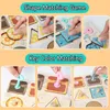 Дети заняты блокировкой, изучение Montessori Toys Shape Comploy Collecting Wood Board Game Fine Movement Training образовательные игрушки