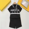 New designer POLO shirt Children's set Summer cotton Luxury brand Boys and girls sportswear High-end baby short sleeve sportswear size 90cm-150cm a11