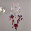 Tapestries Creative All Handmade Five-ring Dream Catcher Pendant Living Room Bedroom Decoration Wall Hanging Beautiful Ornament