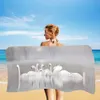 Fantasie Romantische Swan Swan Strandhanddoek Grote badkamer Tandhandel Hart Zwaan Liefde Bloem Strandhanddoek Tanddoeken Snel droog meisje Gift