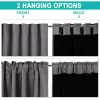 100% dubbla lager Blackout Curtain Drapery With Eyelets Black Liner Home Decor Cortina For Bedroom Living Room Decoration