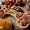 Teller Marke Aperitif Board Tably 24 15 cm Teller Wurstwaren Käse -Käse -Server für das Abendessen Personalisiertes Picknick