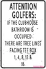 Golfclub metalen bord - Decoratieve plaquette voor golfbanen en sportliefhebbers - Easy Game Hard to Play Design
